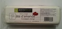 Pâtes d'amande blanc neige