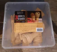 24 cornets à glaces une boule azyme 12 cm