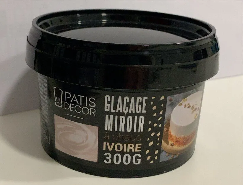 Glaçage miroir ivoire