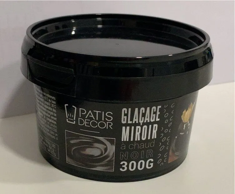 Glaçage miroir noir