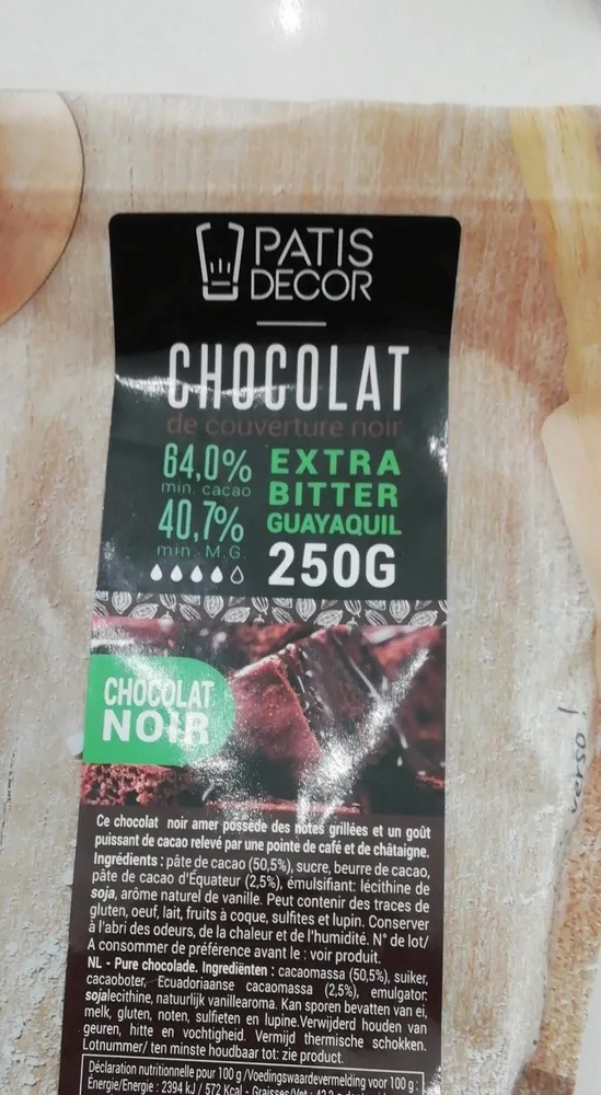 Chocolat extra bitter guayaquil