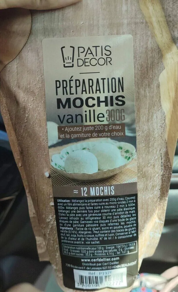 Préparation mochis vanille