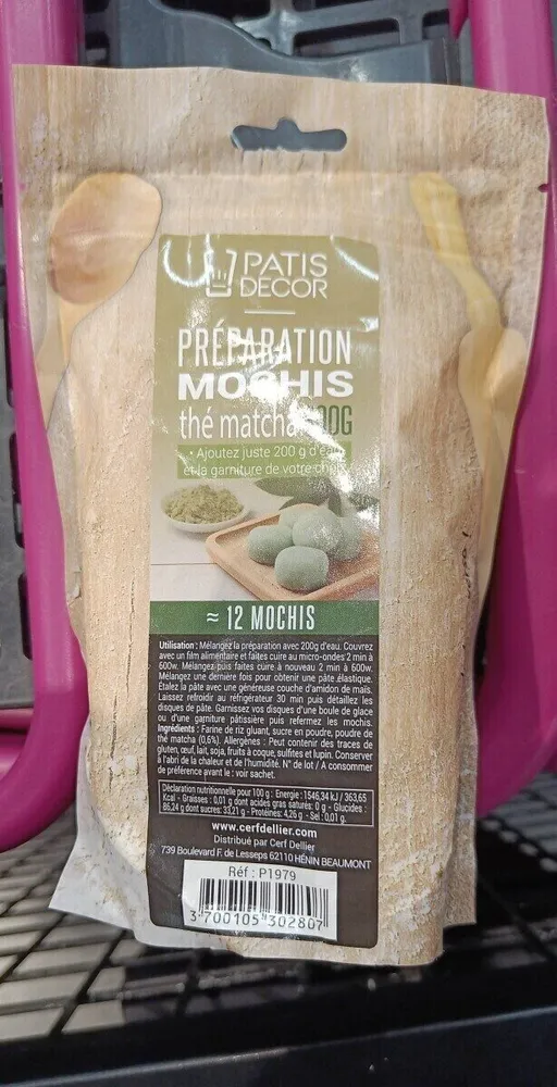 Préparation mochis thé matcha