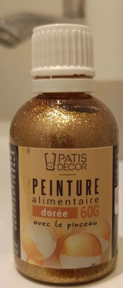 Peinture alimentaire dorée 60G