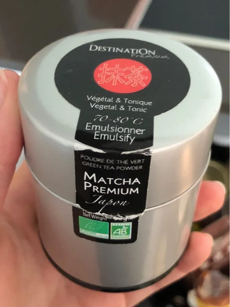 Poudre de thé vert matcha