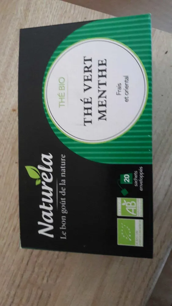 Thé vert bio menthe