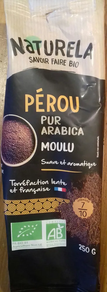 Café Pérou pur arabica moulu