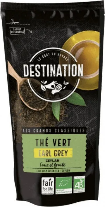 Thé vert Earl Grey ceylan