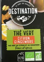 Thé vert citron gingembre