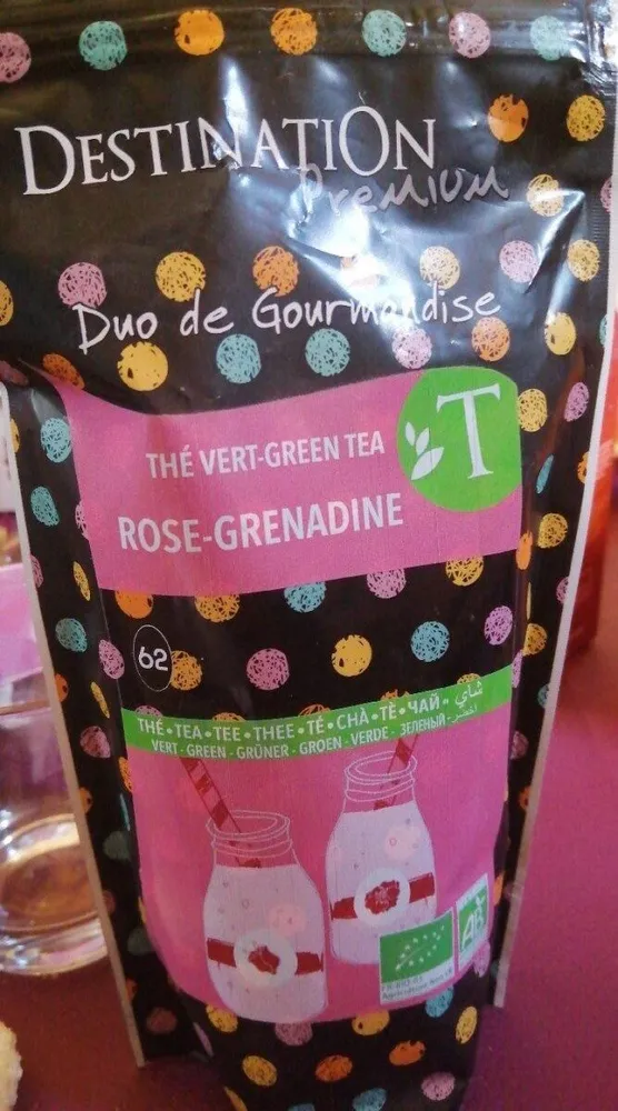 Thé Vert Bio rose-grenadine