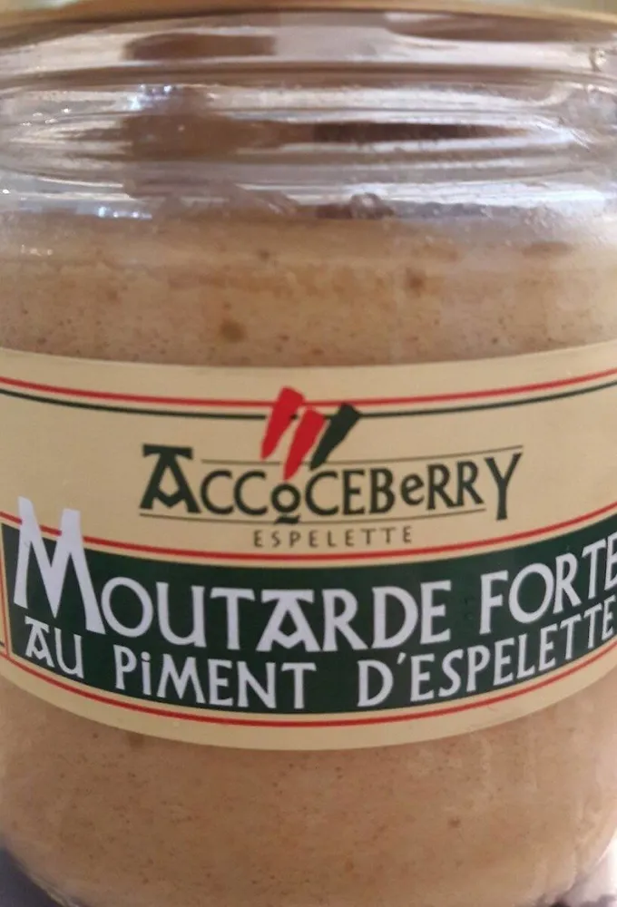 moutarde forte au piment d'espelette