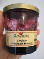 Confiture de myrtilles sauvages