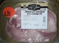 Jambon cuit supérieur avec couenne VPF
