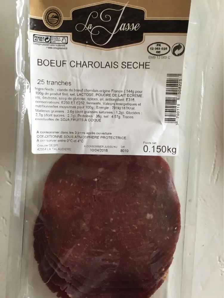 Boeuf charolais seche