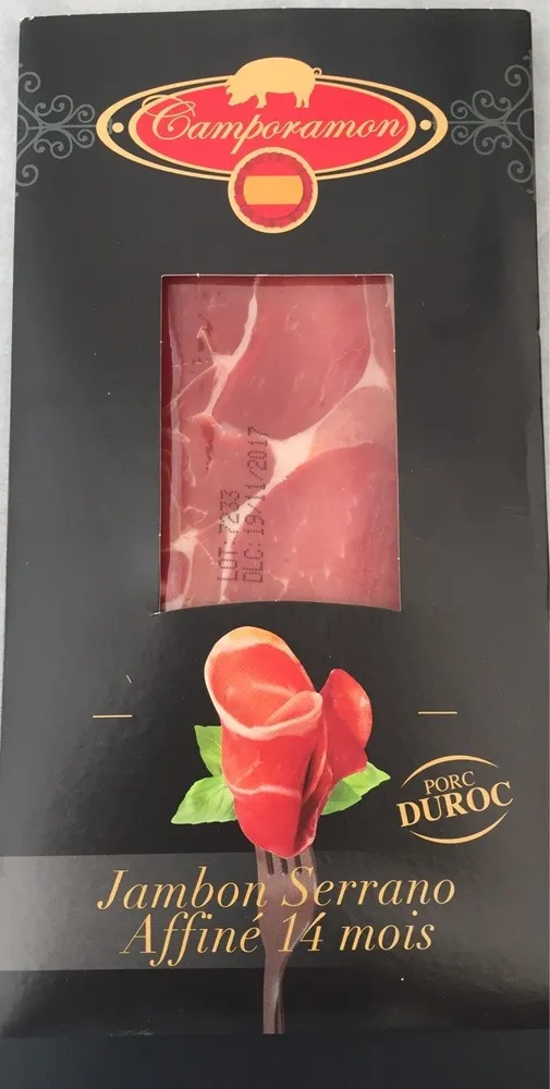 Jambon serrano affiné 14 mois - porc Duroc