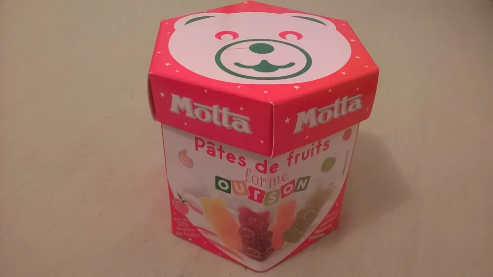 Pâtes de fruits forme ourson
