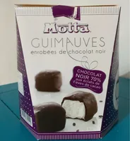 Guimauves enrobées de chocolat noir