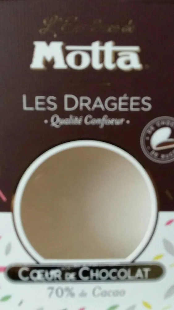 Dragées coeur de chocolat  70% de cacao