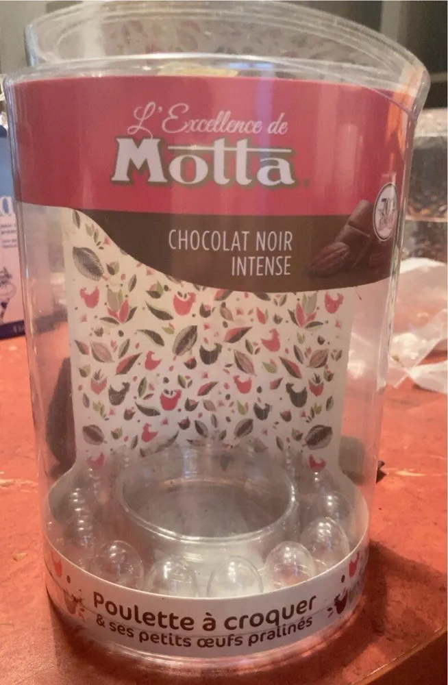 Poule chocolat noir