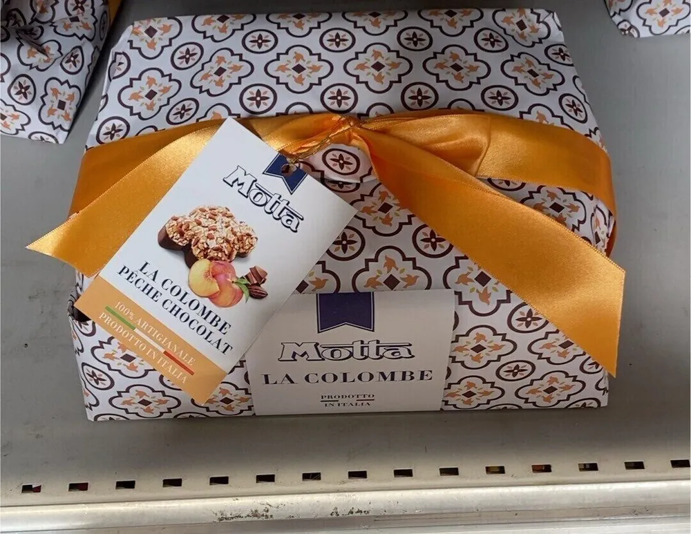 La colombe pêche chocolat