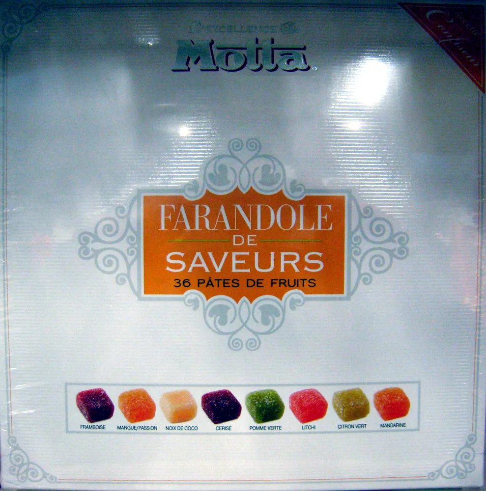 Farandole de saveurs 36 pâtes de fruits Motta