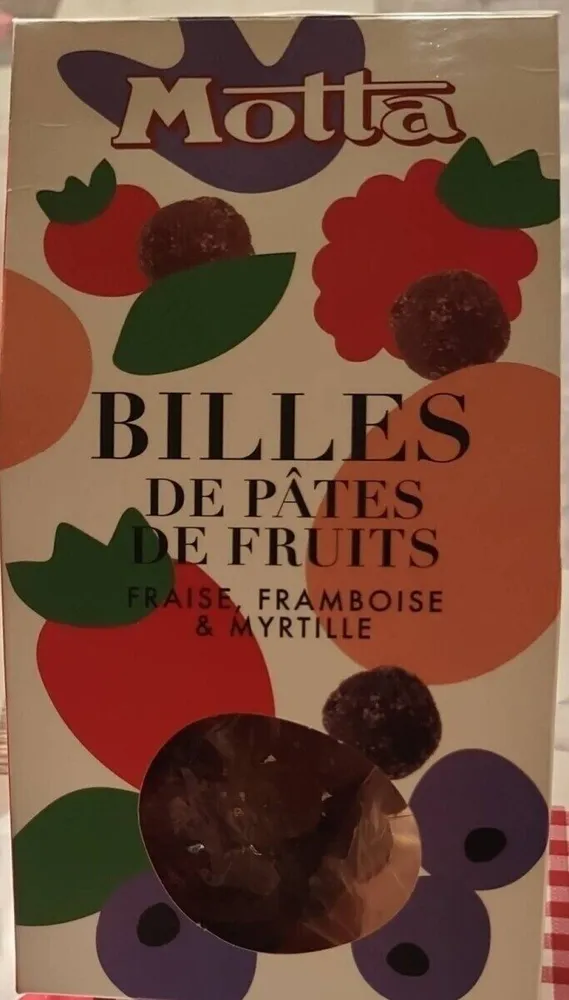 BILLES DE PÂTES DE FRUITS