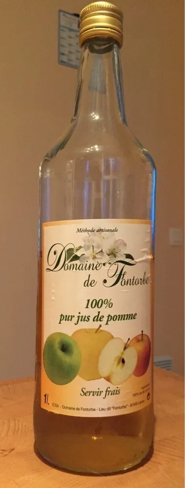 Jus de pomme 100% pur jus