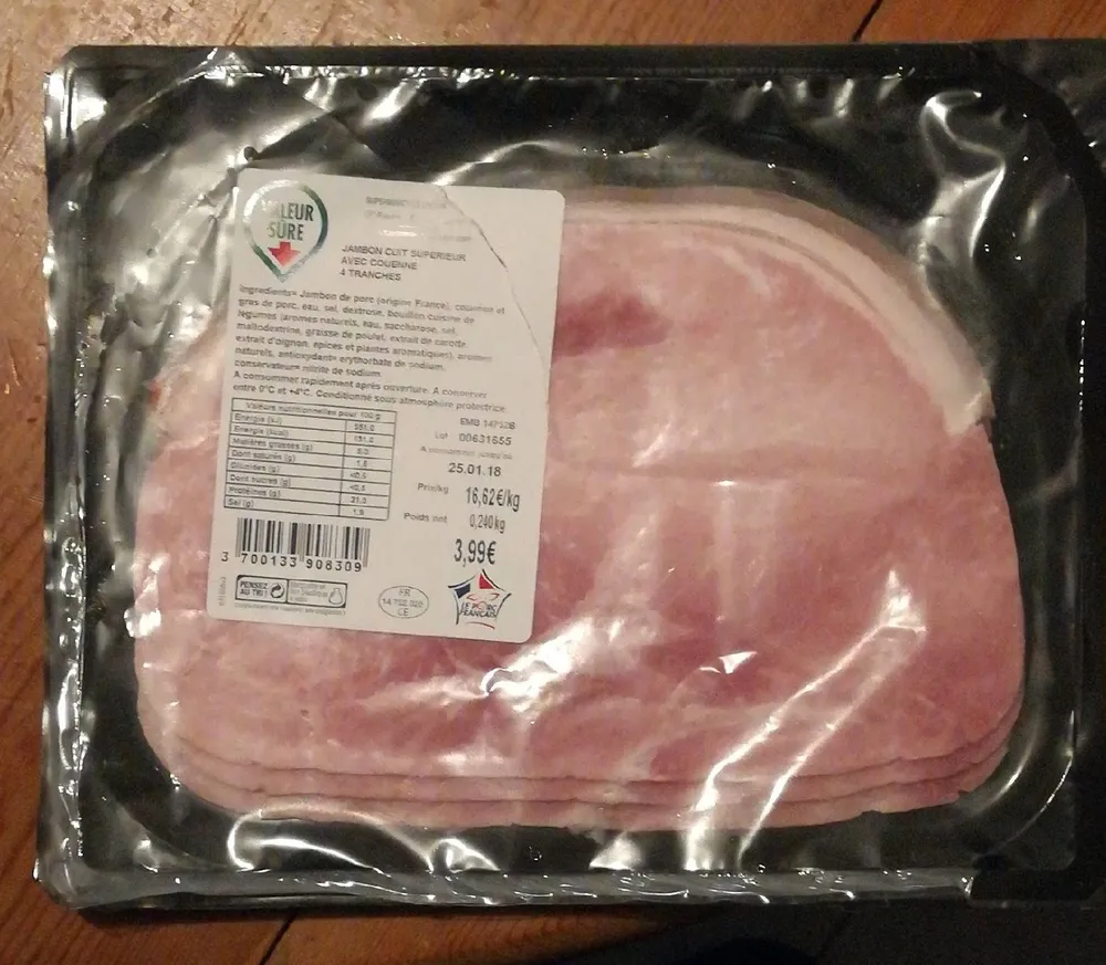 Jambon cuit supérieur