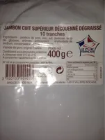 Jambon cuit supérieur découenné degraissé