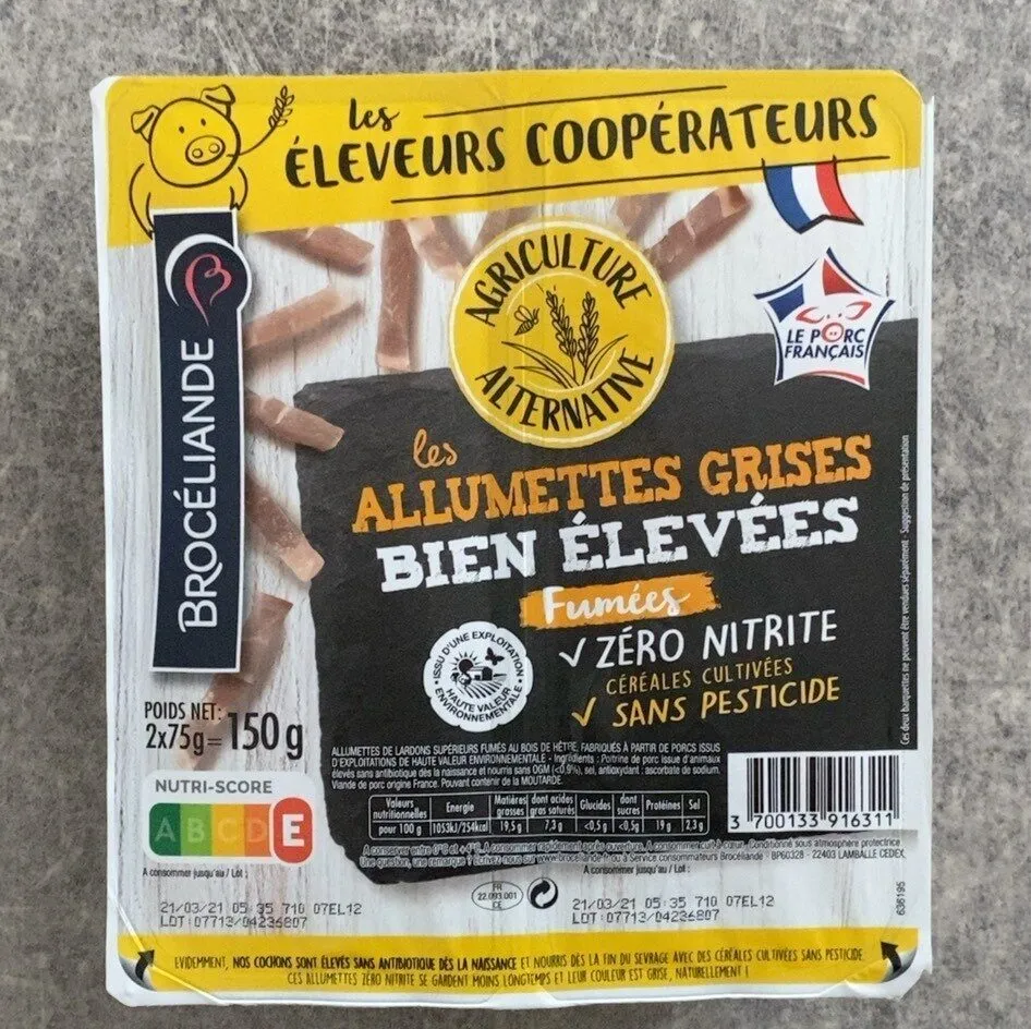Les allumettes grises bien élevées