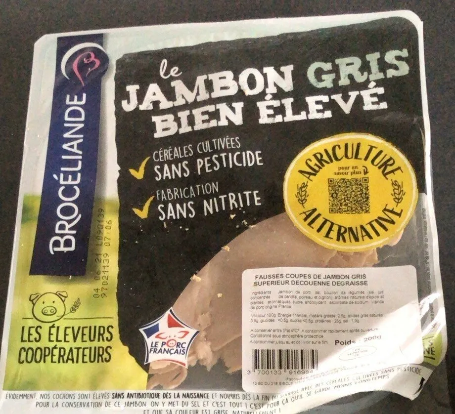Le jambon gris bien élevé