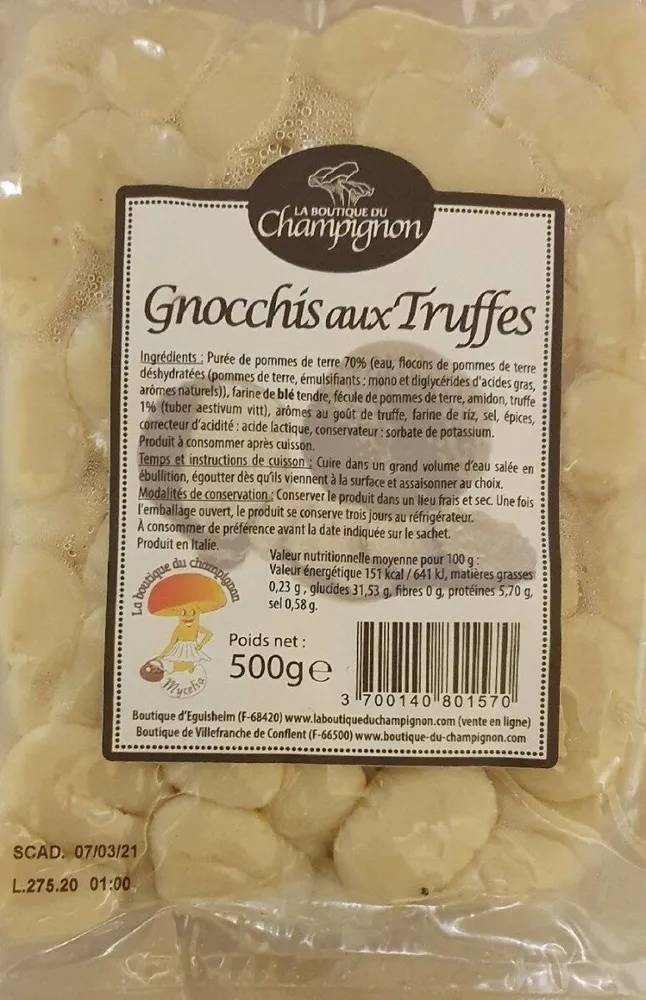 Gnocchis aux truffes