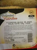 Cordon bleu de dinde Halal cuit