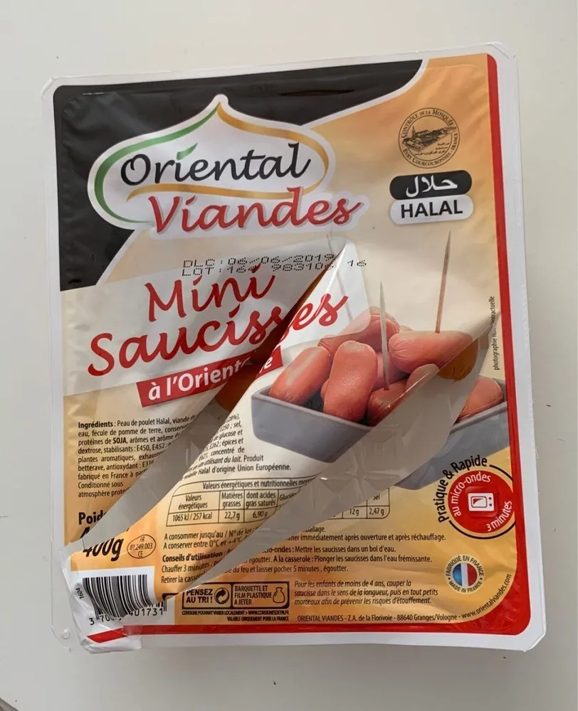 El Saada Mini Saucisses Orientales Halal 400g