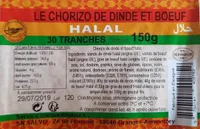 Le Chorizo de dinde et boeuf halal