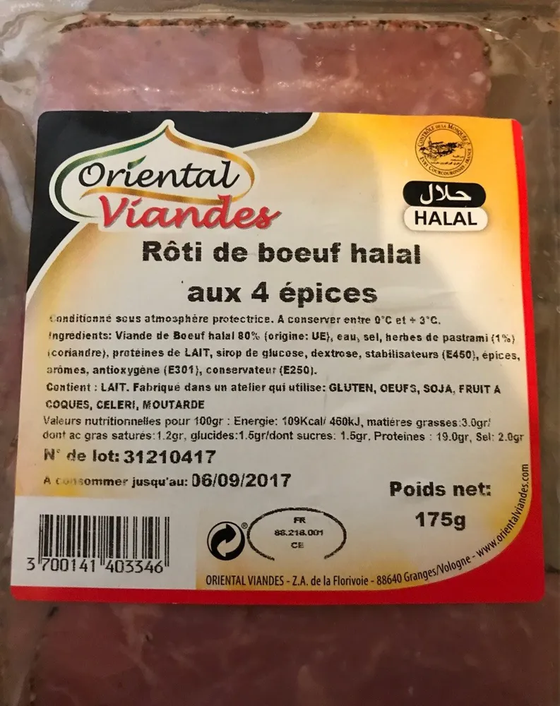 Rôti de boeuf halal aux 4 epices