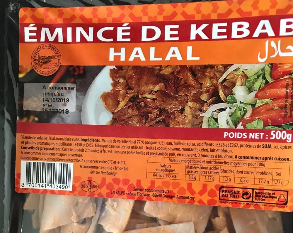 Emincé de kebab