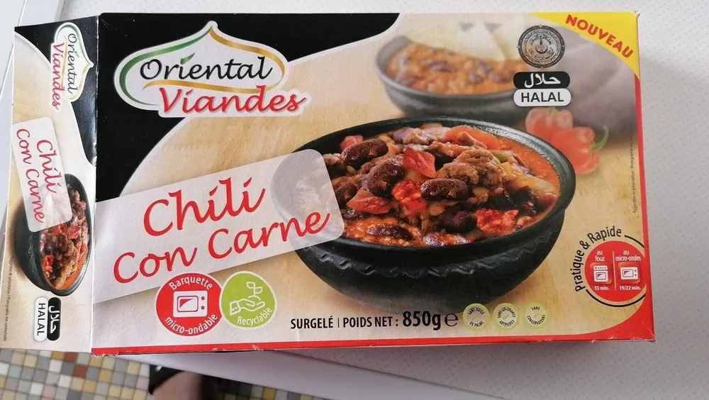 Chili con carne halal