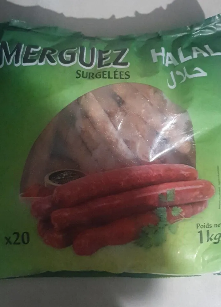 Merguez surgelées halal
