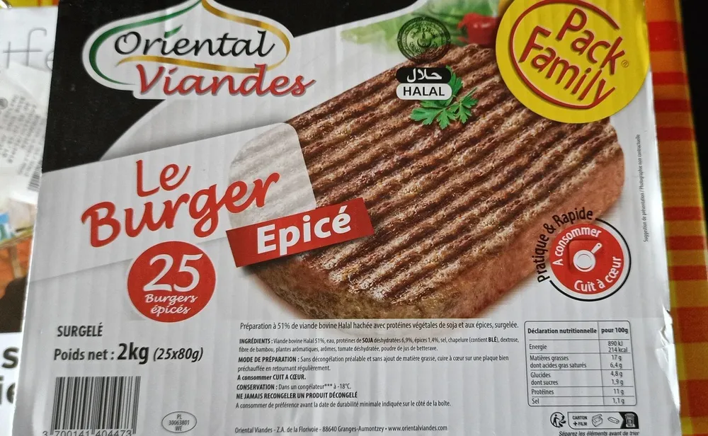 Le burger epicé halal
