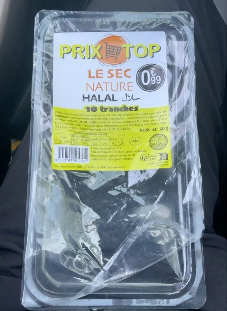 Le sec nature halal