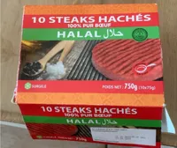 10 Steaks Haches 100% Pur Boeuf Halal