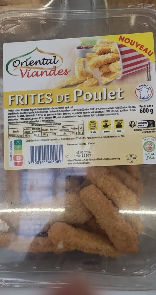 Frites de poulet
