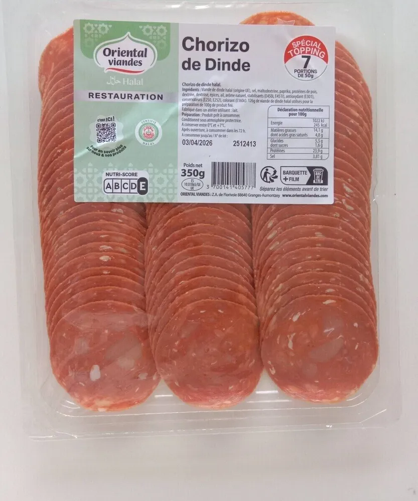 Chorizo de dinde