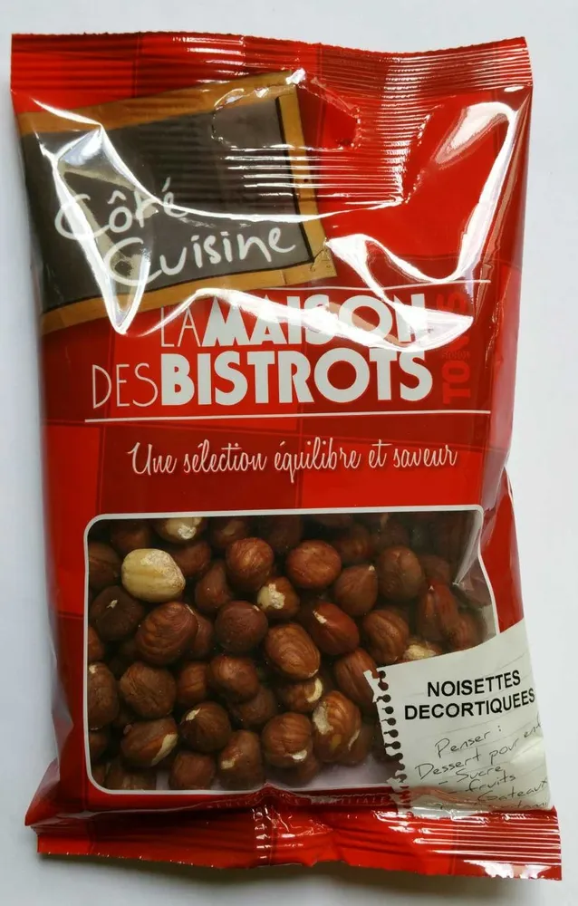 Noisettes décortiquées