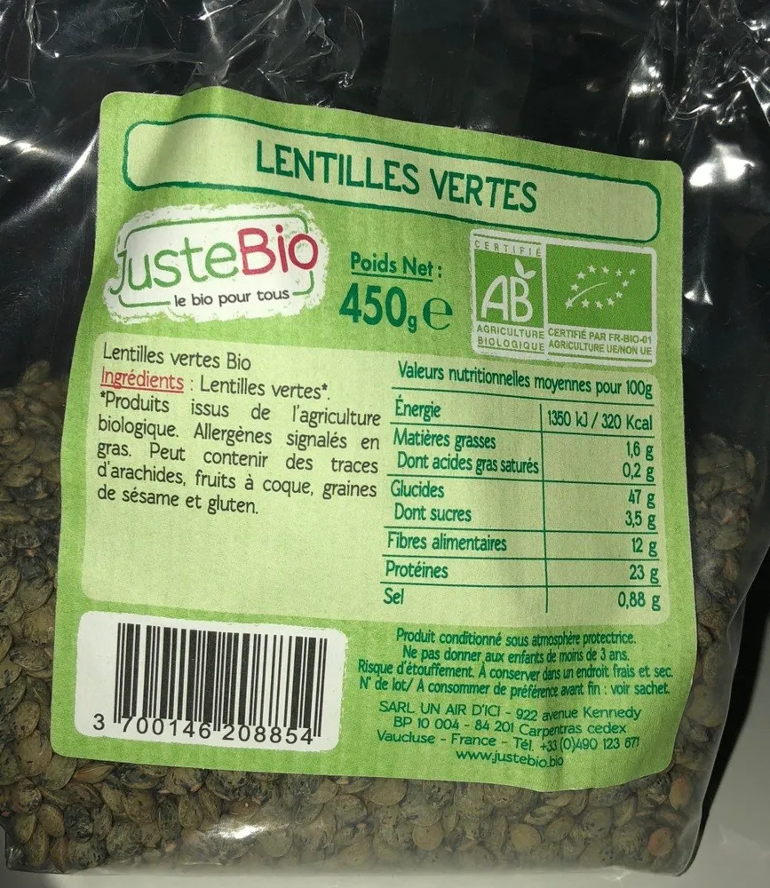 Lentilles vertes