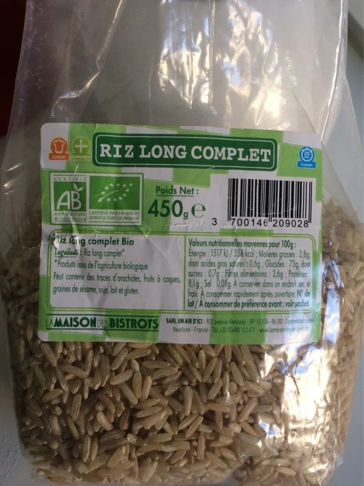 Riz long complet