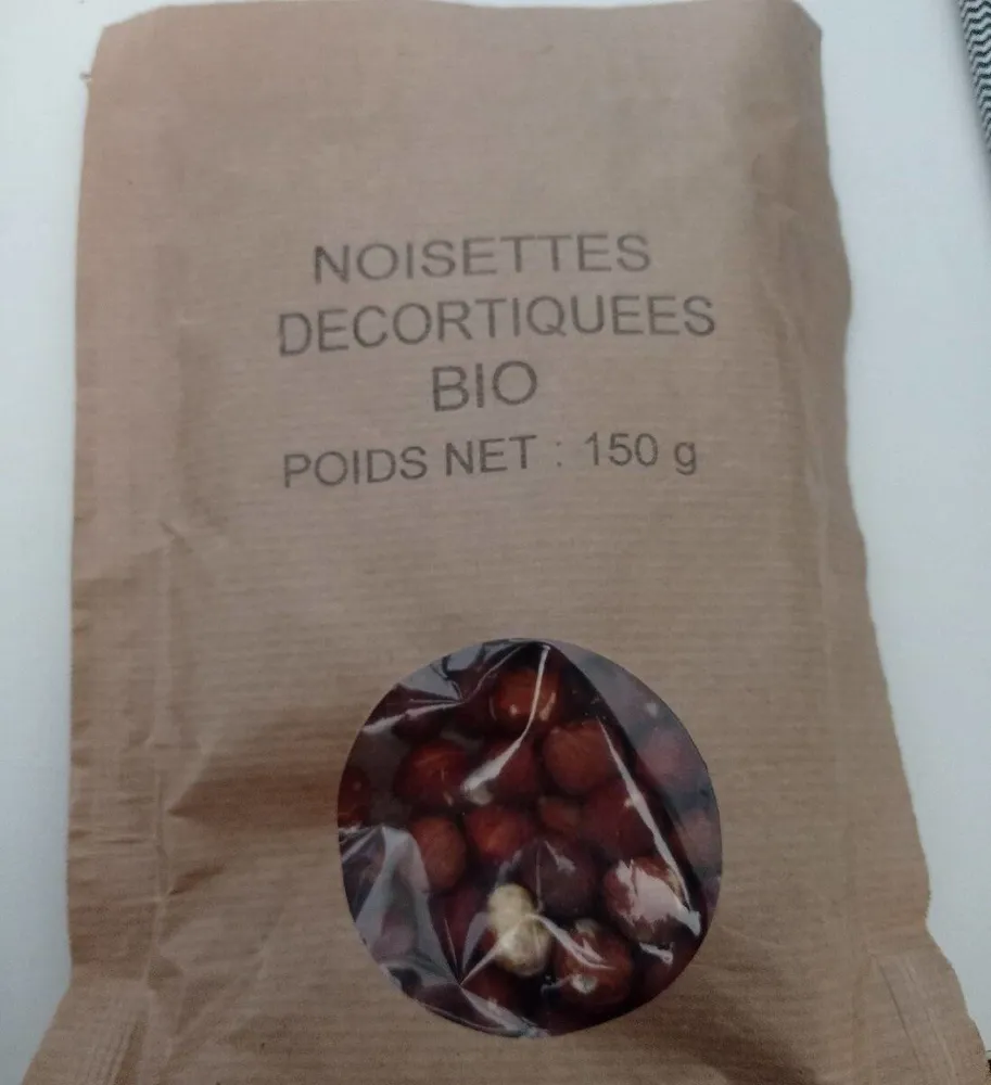 Noisettes décortiquées bio