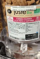 Carrés fourrés a la pâte a tartiner