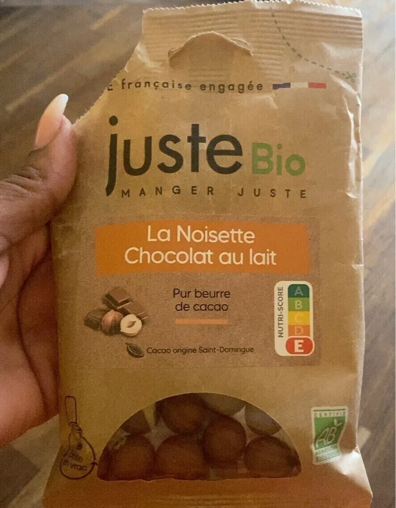 La noisette chocolat au lait